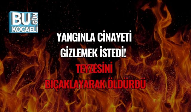 Yangınla Cinayeti Gizlemek İstedi: Teyzesini Bıçaklayarak Öldürdü