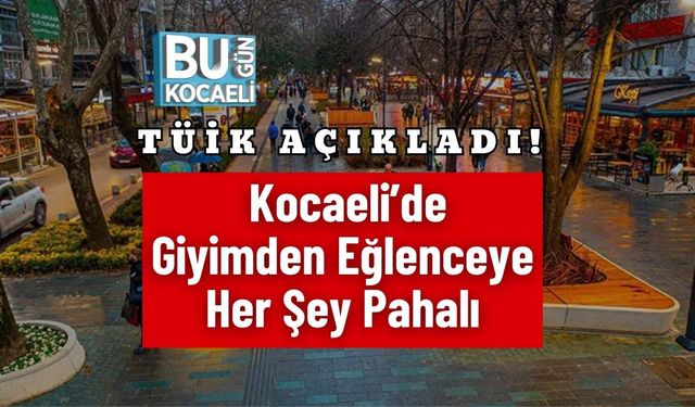 TÜİK Açıkladı! Kocaeli’de Giyimden Eğlenceye Her Şey Pahalı