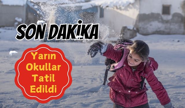 Son Dakika: Kocaeli'de Yarın Okullar Tatil Edildi