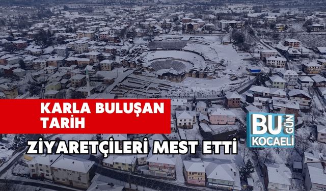 Karla Buluşan Tarih Ziyaretçileri Mest Etti
