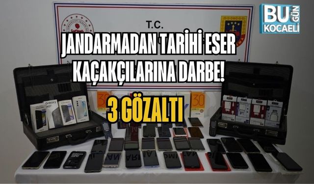 JANDARMADAN TARİHİ ESER KAÇAKÇILARINA DARBE: 3 GÖZALTI