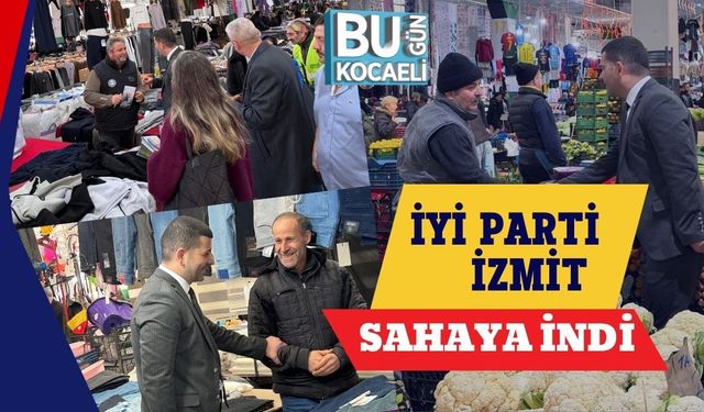 İYİ PARTİ İZMİT SAHAYA İNDİ