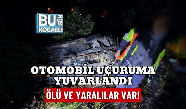 OTOMOBİL UÇURUMA YUVARLANDI: ÖLÜ VE YARALILAR VAR!