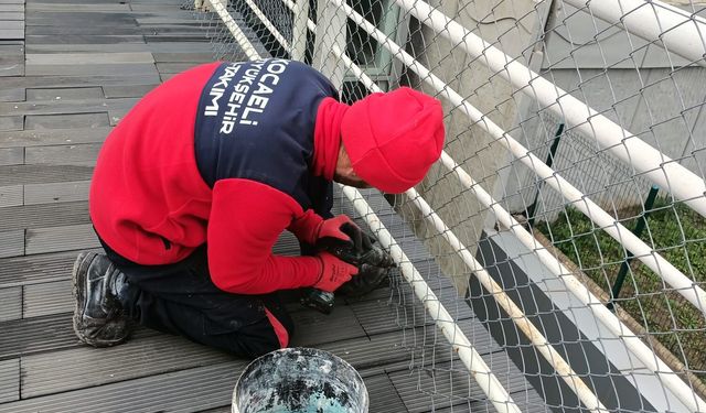 KOCAELİ BÜYÜKŞEHİR BELEDİYESİ’NDEN ŞEHİR HASTANESİ ÜSTGEÇİDİNDE KAPSAMLI BAKIM