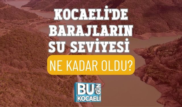 KOCAELİ'DE BARAJLARIN SU SEVİYESİ NE KADAR OLDU?
