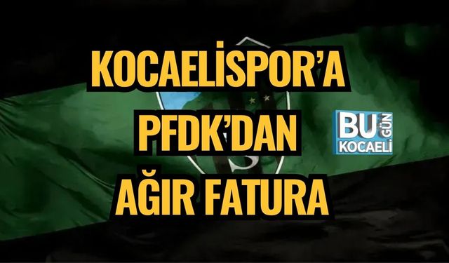 KOCAELİSPOR’A PFDK’DAN AĞIR FATURA