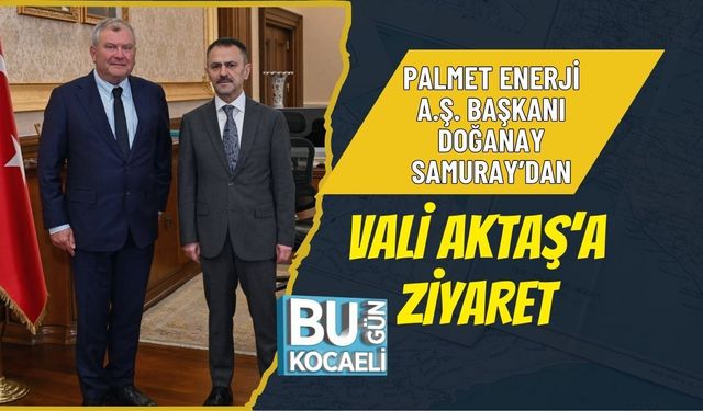 PALMET ENERJİ A.Ş. BAŞKANI DOĞANAY SAMURAY’DAN VALİ AKTAŞ’A ZİYARET
