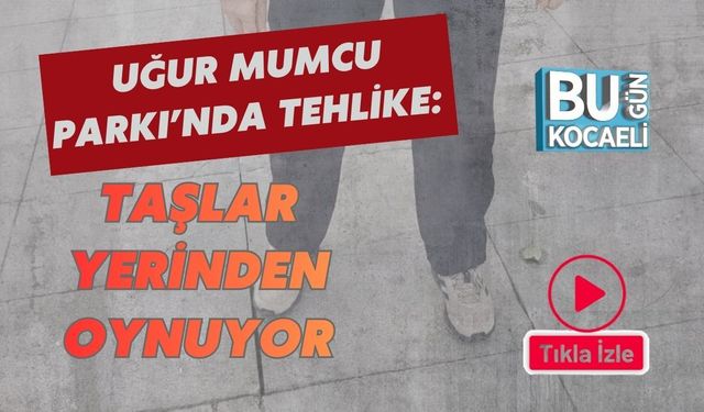 UĞUR MUMCU PARKI’NDA TEHLİKE: TAŞLAR YERİNDEN OYNUYOR
