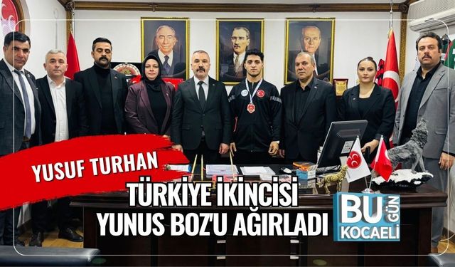 YUSUF TURHAN TÜRKİYE İKİNCİSİ YUNUS BOZ'U AĞIRLADI