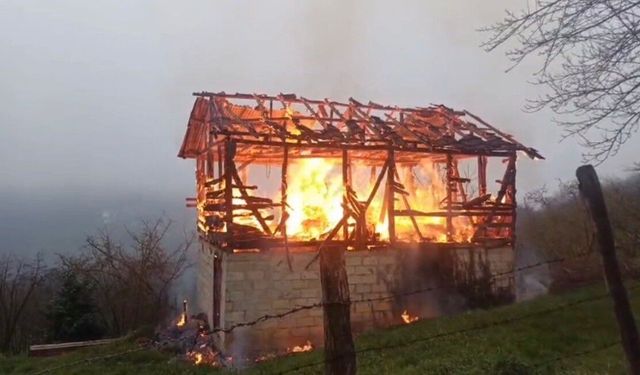 ALEV TOPUNA DÖNEN ARDİYE KÜLE DÖNDÜ