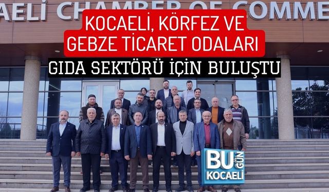 KOCAELİ, KÖRFEZ VE GEBZE TİCARET ODALARI GIDA SEKTÖRÜ İÇİN BULUŞTU