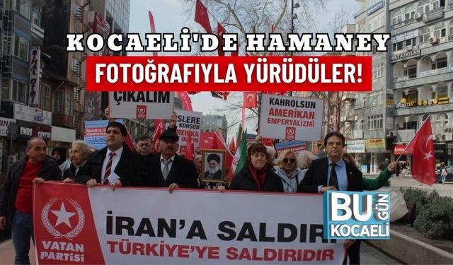 KOCAELİ'DE HAMANEY FOTOĞRAFIYLA YÜRÜDÜLER!