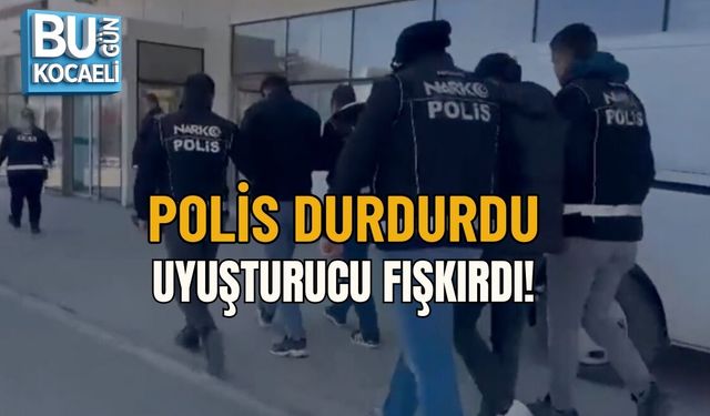 POLİS DURDURDU, UYUŞTURUCU FIŞKIRDI!