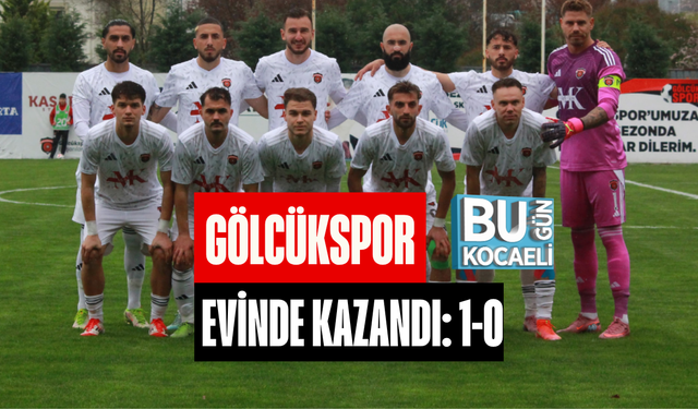 GÖLCÜKSPOR EVİNDE KAZANDI: 1-0