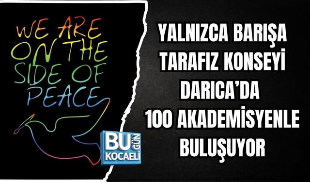 YALNIZCA BARIŞA TARAFIZ KONSEYİ DARICA’DA 100 AKADEMİSYENLE BULUŞUYOR