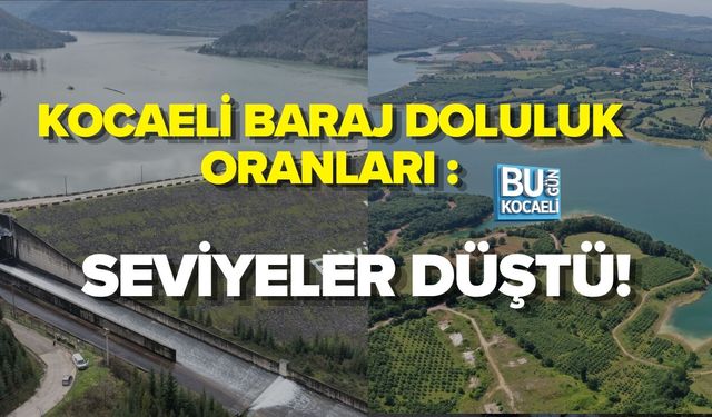 KOCAELİ’DE BARAJ DOLULUK ORANLARI : SEVİYELER DÜŞTÜ