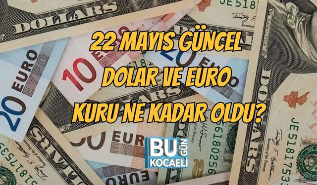 22 MAYIS GÜNCEL DOLAR VE EURO KURU NE KADAR OLDU