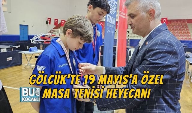 GÖLCÜK’TE 19 MAYIS’A ÖZEL MASA TENİSİ HEYECANI