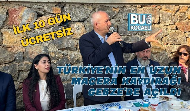 TÜRKİYE’NİN EN UZUN MACERA KAYDIRAĞI GEBZE’DE AÇILDI   ilk 10 gün ücretsiz