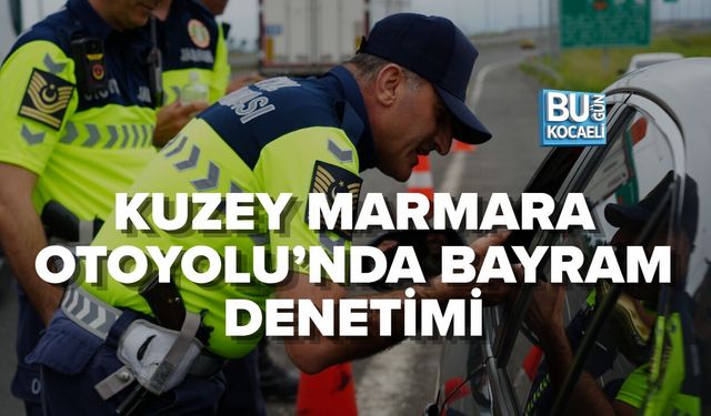 KUZEY MARMARA OTOYOLU’NDA BAYRAM DENETİMİ: JANDARMADAN SÜRÜCÜLERE KOLONYA VE ÇİKOLATA İKRAMI