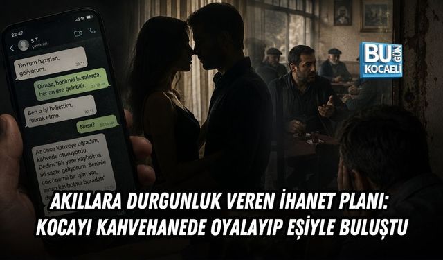 AKILLARA DURGUNLUK VEREN İHANET PLANI: KOCAYI KAHVEHANEDE OYALAYIP EŞİYLE BULUŞTU