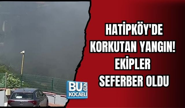 HATİPKÖY'DE KORKUTAN YANGIN! EKİPLER SEFERBER OLDU