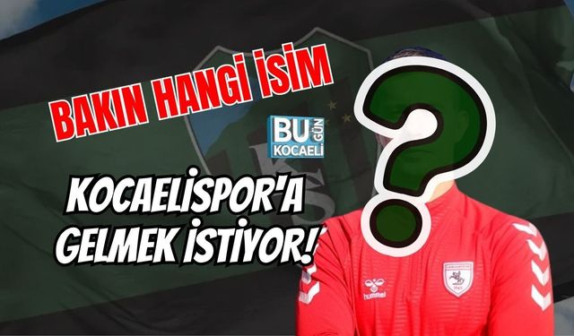 BAKIN HANGİ İSİM KOCAELİSPOR'A GELMEK İSTİYOR!
