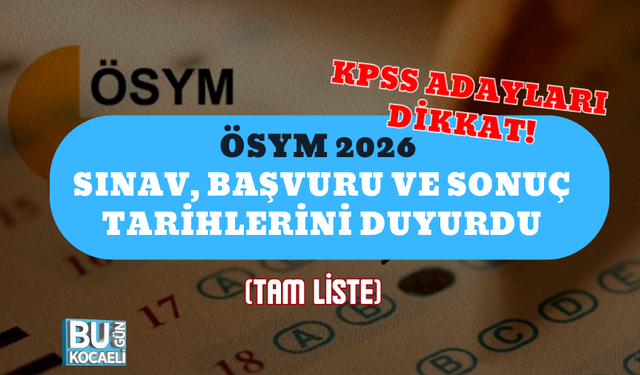 KPSS ADAYLARI DİKKAT! ÖSYM 2026 SINAV, BAŞVURU VE SONUÇ TARİHLERİNİ DUYURDU (TAM LİSTE)