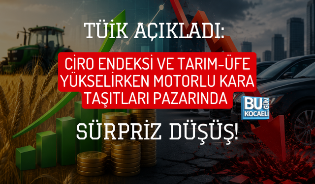 TÜİK AÇIKLADI: CİRO ENDEKSİ VE TARIM-ÜFE YÜKSELİRKEN MOTORLU KARA TAŞITLARI PAZARINDA SÜRPRİZ DÜŞÜŞ!