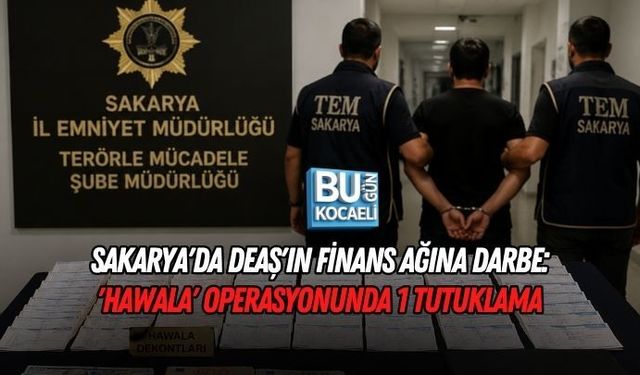 SAKARYA'DA DEAŞ'IN FİNANS AĞINA DARBE: 'HAWALA' OPERASYONUNDA 1 TUTUKLAMA