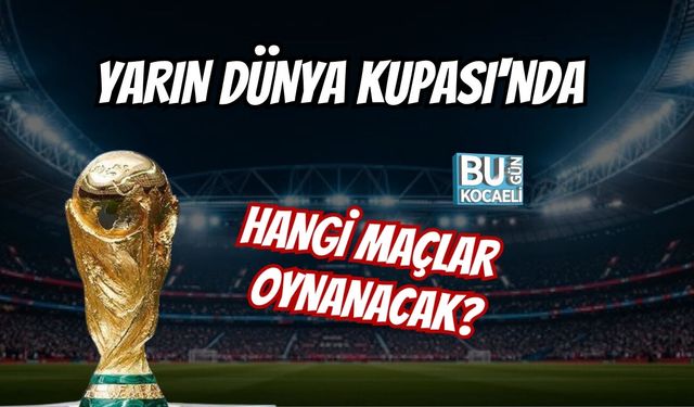 YARIN DÜNYA KUPASI'NDA HANGİ MAÇLAR OYNANACAK?