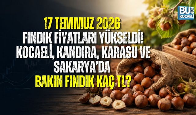 17 TEMMUZ 2026 FINDIK FİYATLARI YÜKSELDİ! KOCAELİ, KANDIRA, KARASU VE SAKARYA’DA FINDIK KAÇ TL?