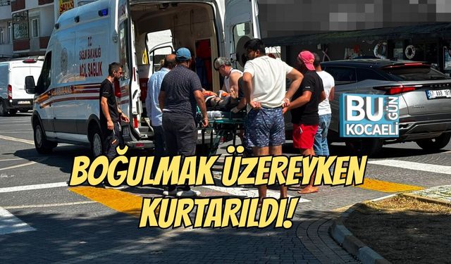 BOĞULMAK ÜZEREYKEN KURTARILDI!