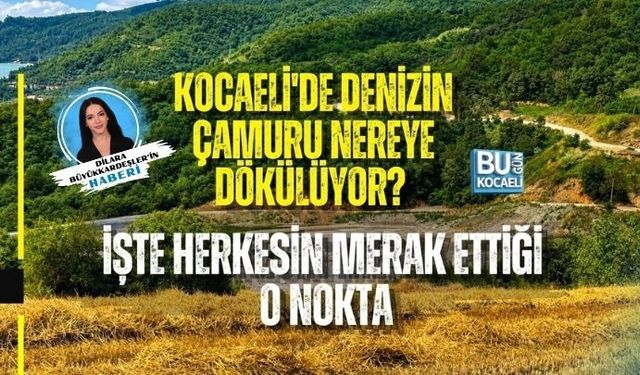 KOCAELİ'DE DENİZİN ÇAMURU NEREYE DÖKÜLÜYOR? İŞTE HERKESİN MERAK ETTİĞİ O NOKTA