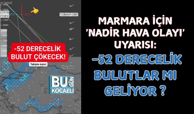 MARMARA İÇİN 'NADİR HAVA OLAYI' UYARISI: -52 DERECELİK BULUTLAR MI  GELİYOR ?