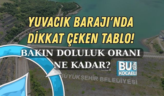 KOCAELİ YUVACIK BARAJI'NDA DİKKAT ÇEKEN TABLO! BAKIN DOLULUK ORANI NE KADAR?