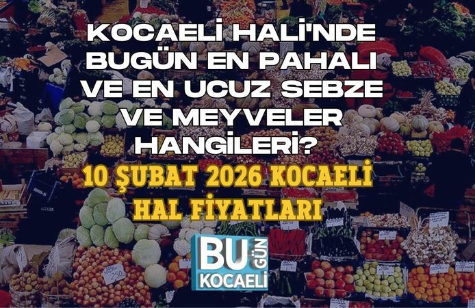 KOCAELİ HALİ'NDE BUGÜN EN PAHALI VE EN UCUZ SEBZE VE MEYVELER HANGİLERİ? 10 ŞUBAT 2026 KOCAELİ HAL FİYATLARI