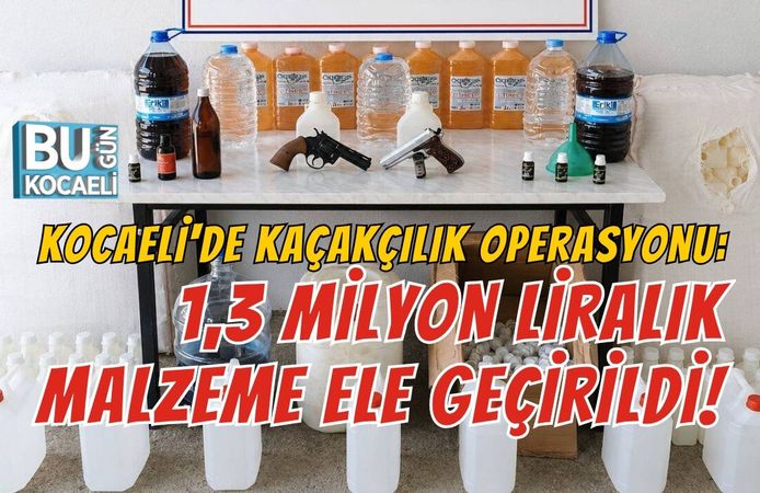 KOCAELİ'DE KAÇAKÇILIK OPERASYONU: 1,3 MİLYON LİRALIK MALZEME ELE GEÇİRİLDİ!