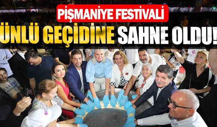 Pişmaniye festivali ünlü geçidine sahne oldu
