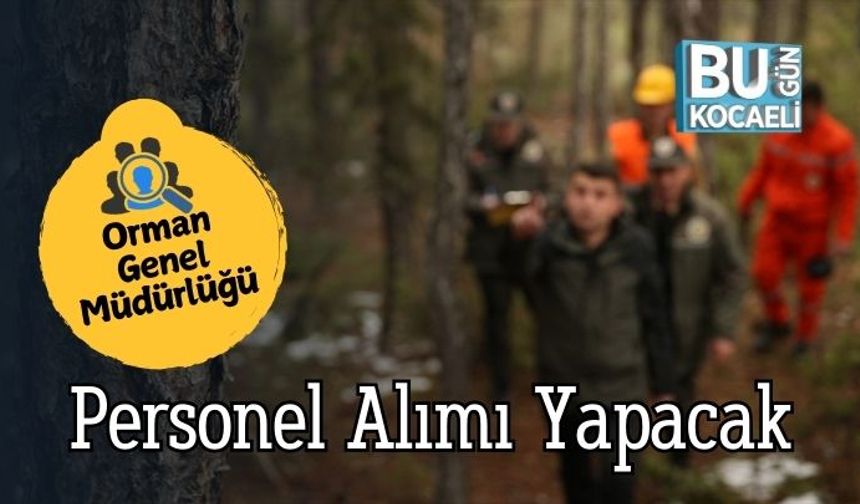 Orman Genel Müdürlüğü Personel Alımı Yapacak