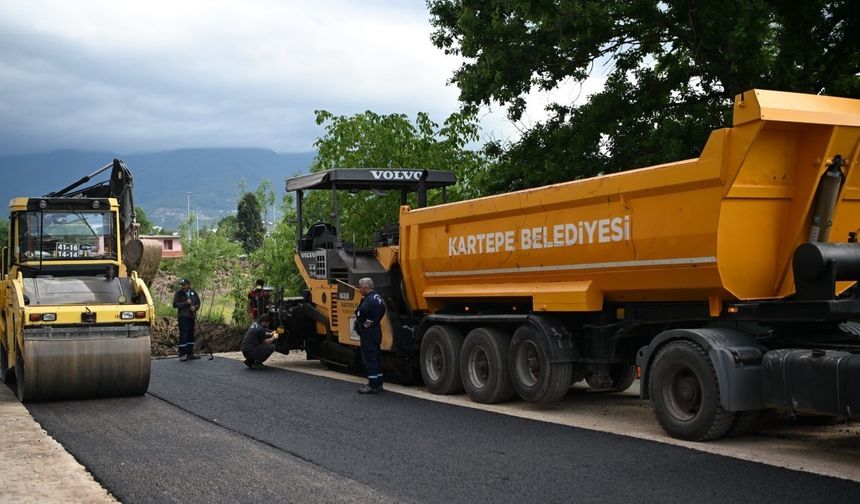 Kartepe’de 930 Ton Asfalt