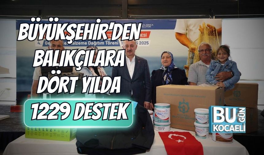 Büyükşehir’den Balıkçılara Dört Yılda 1229 Destek