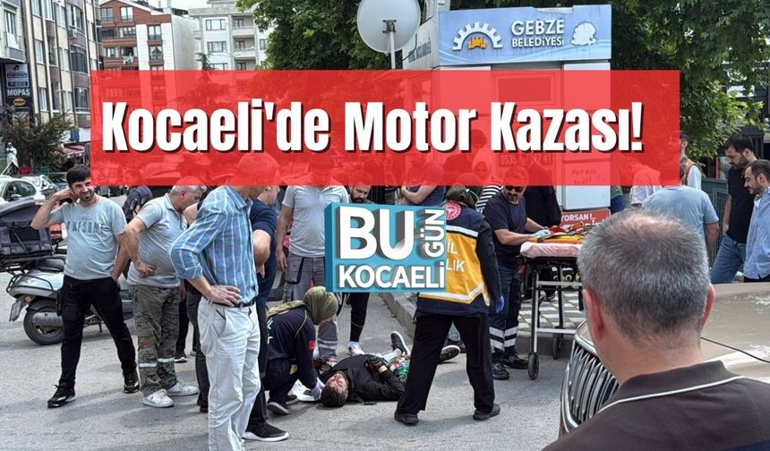 Kocaeli'de Motor Kazası! 1 Yaralı