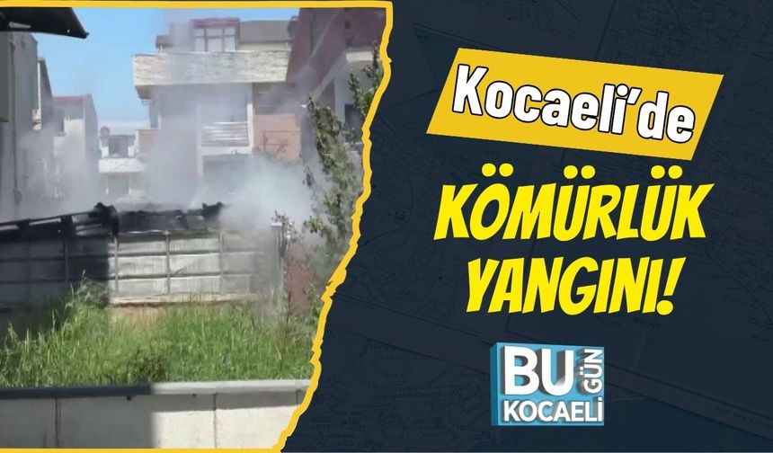 Kocaeli'de Kömürlük Yangını!