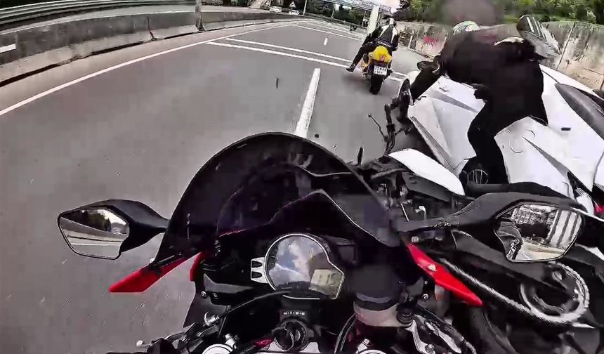 3 Motorcunun Yaralandığı Kazanın Yeni Görüntüleri Ortaya Çıktı