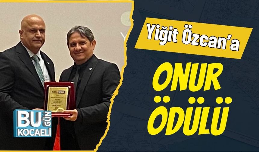Yiğit Özcan’a Onur Ödülü
