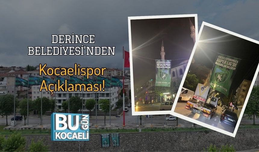 Derince Belediyesi’nden Kocaelispor Açıklaması!