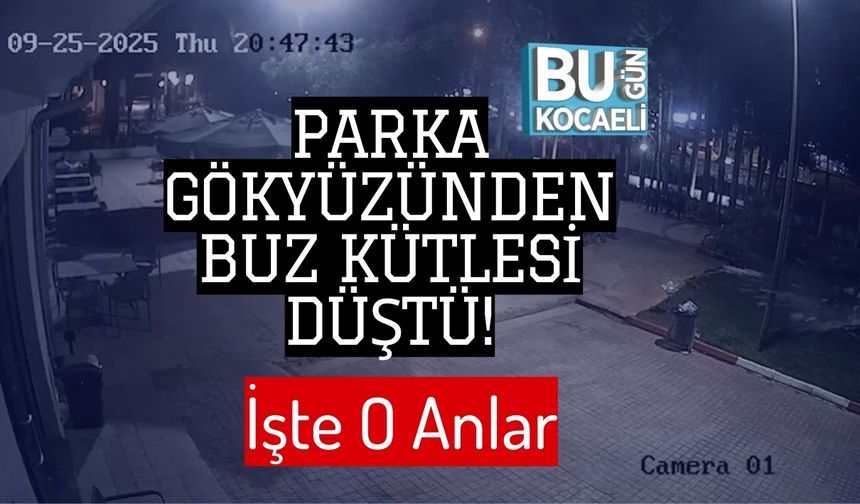 Parka Gökyüzünden Buz Kütlesi Düştü! İşte O Anlar
