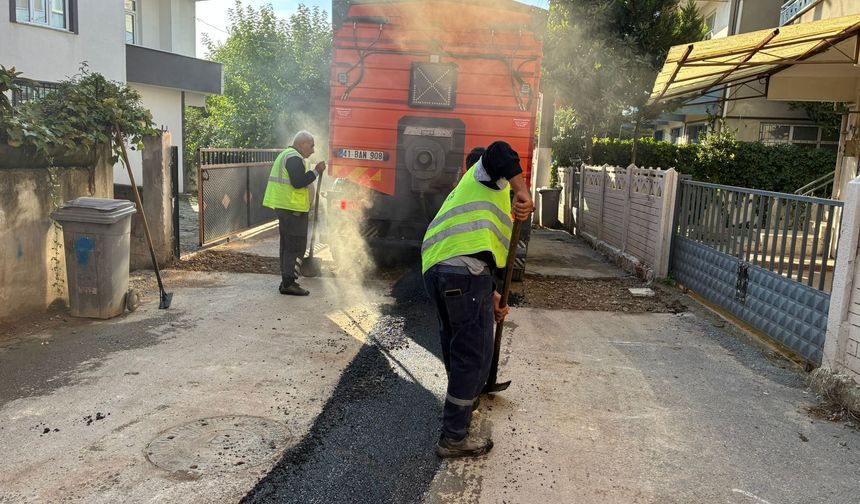 Gebze’de Asfalt Yenileme Çalışmaları Devam Ediyor