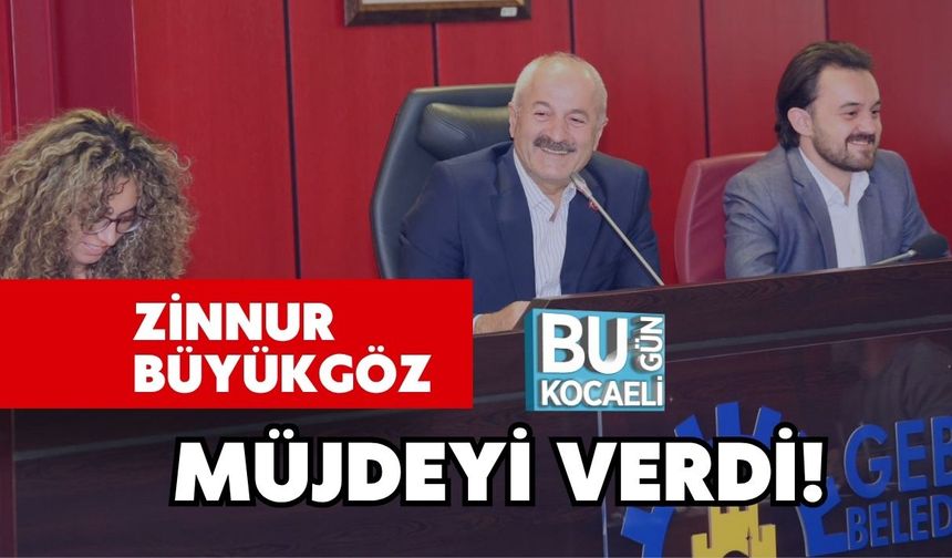 Zinnur Büyükgöz Müjdeyi Verdi!